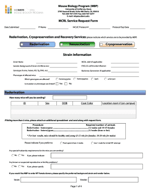 mouse cryopreservation request form