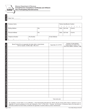 Missouri department of revenue form 5302