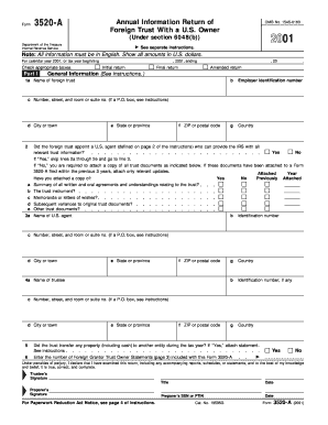 Form 3520-A Annual Information Return