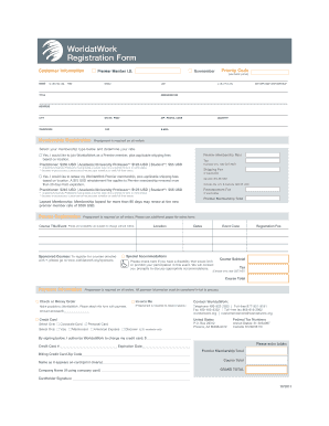 WorldatWork Registration Form