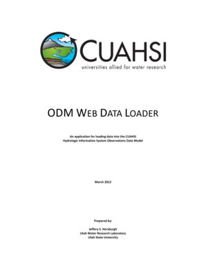 ODM Table - CUAHSI - HIS - his cuahsi