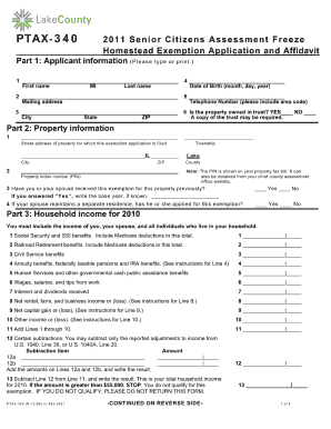 Lake County Il Ptax 340 Fill Online Printable Fillable Blank