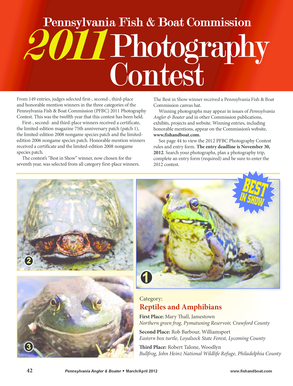 Pennsylvania Fish & Boat Commission Photography Contest Entry Form