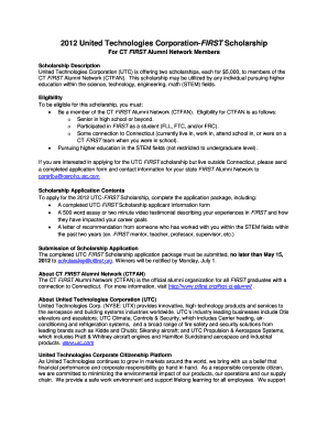 united technologies scholarships hartford ct