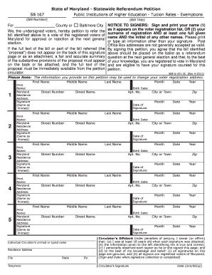 Maryland Statewide Referendum Petition