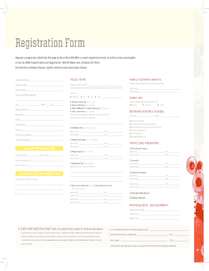 OMSI Program Registration Form