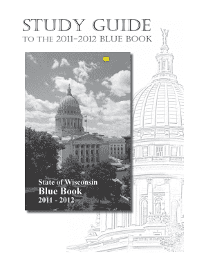 2011-2012 Wisconsin Blue Book Study Guide