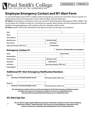 employee contact form