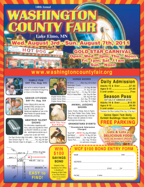 Washington County Fair Entry Form