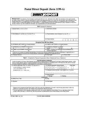 Fms 2231 form - form 1199