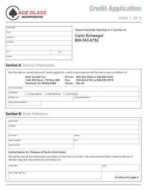 Credit Application Form