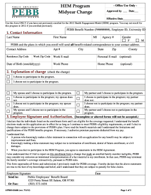 Health Engagement Model Program Agreement