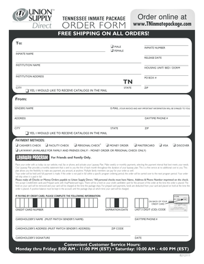 Fillable Online FREE SHIPPING ON ALL ORDERS Fax Email Print  pdfFiller