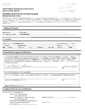 National Register of Historic Places Registration Form