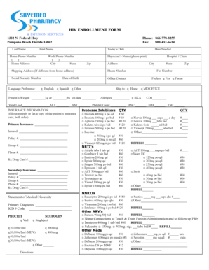 HIV Enrollment Form