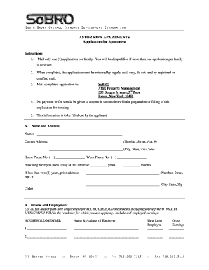 sobro management apartment application