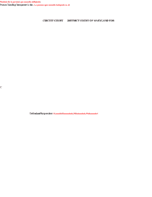 Maryland Spoken Language Interpreter Request