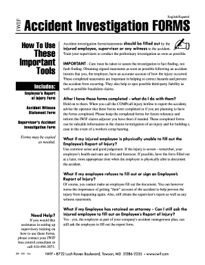 Accident Investigation Forms