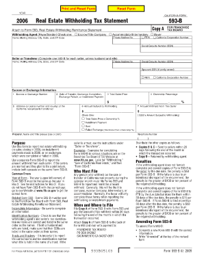 California Form 593-B 2006