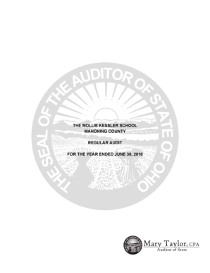 Sample audit report template - and Other Matters Required by Government Auditing Standards - auditor state oh