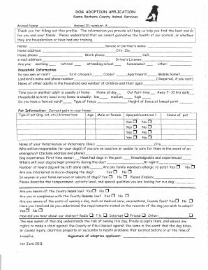 Dog Adoption Application