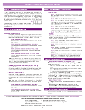 E-ZPass Business Application