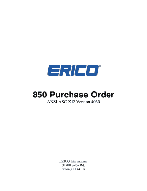 Purchase Order 850 Guide