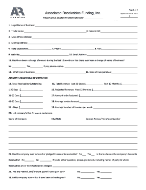Prospective Client Information Form