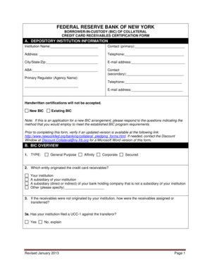 Certification Form (credit card receivables only) - Federal Reserve ... - newyorkfed