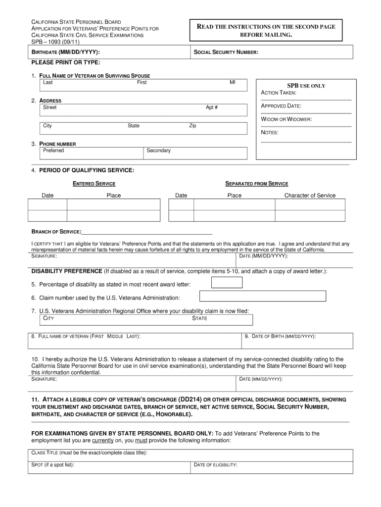 Spb 1093 2011 form Fill out & sign online DocHub
