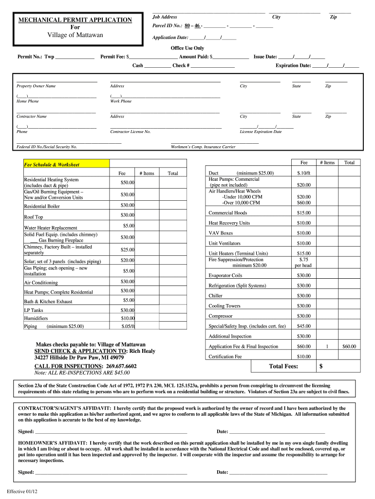 mattawan mechanical services Preview on Page 1