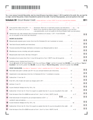 schedule cb worksheet mailing form