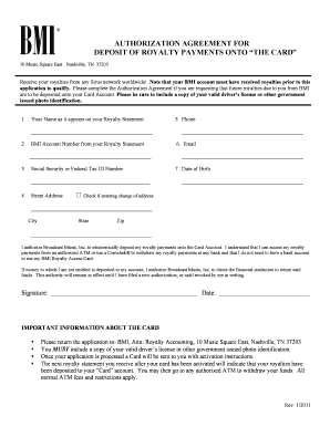 bmi comchek card form