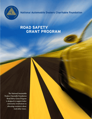 National Automobile Dealers Charitable Foundation Road Safety Grant Application