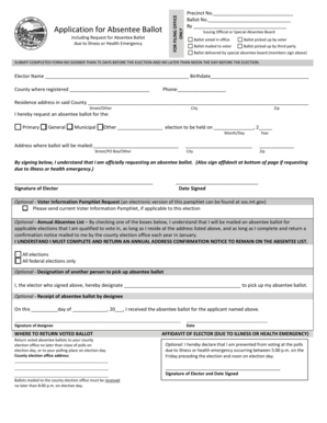 Montana Absentee Ballot Application