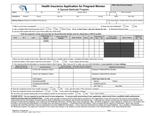 Florida Medicaid Application for Pregnant Women