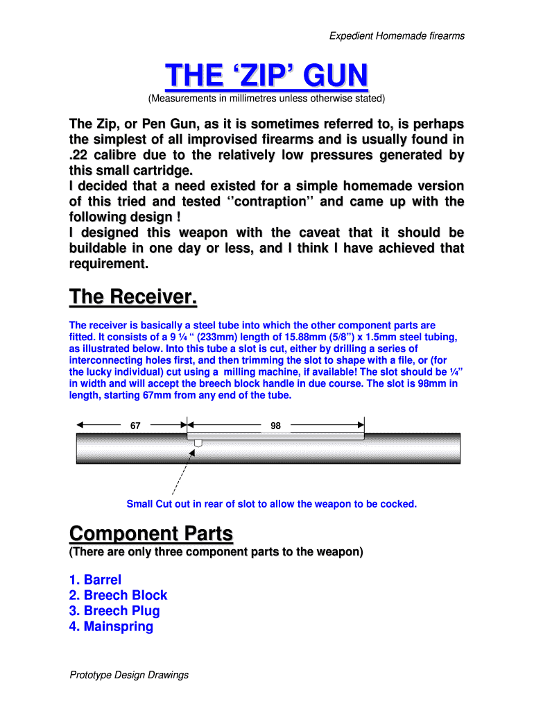 gun blueprint with dimensions pdf Preview on Page 1