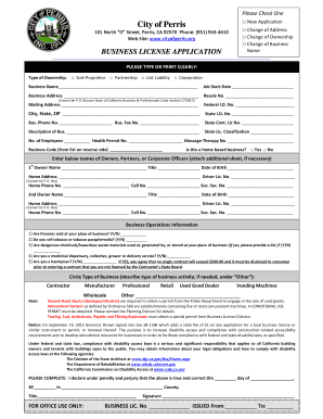 City Of Perris Business License Renewal Fill Online Printable Fillable Blank Pdffiller