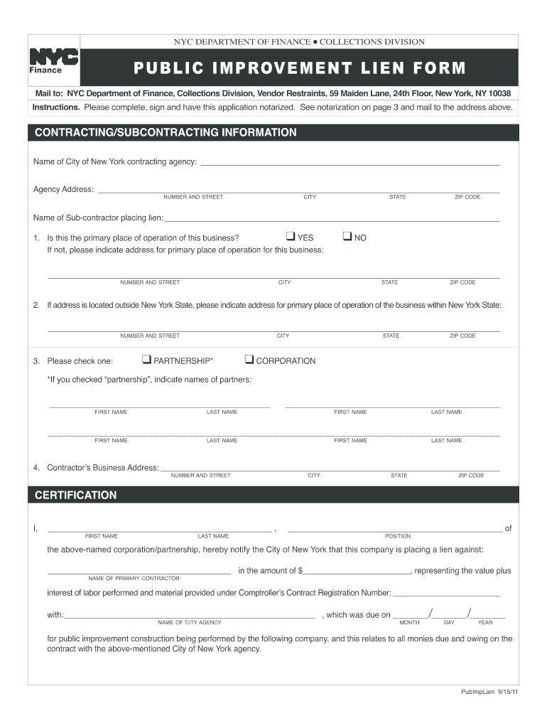 longisland lien law Preview on Page 1.