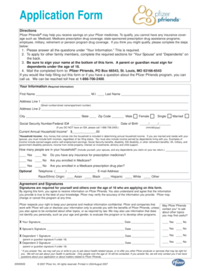 Pfizer Pfriends Application Form