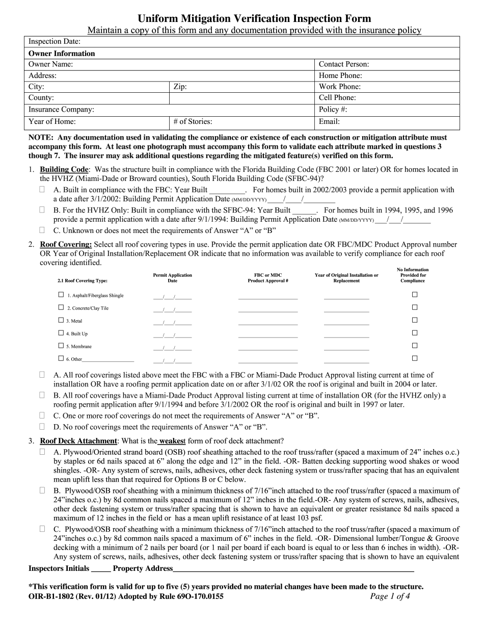 FL OIR-B1-1802 2025 Form
