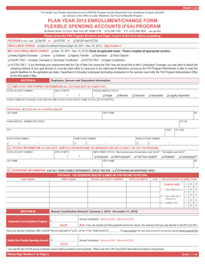 New York City FSA Enrollment Form