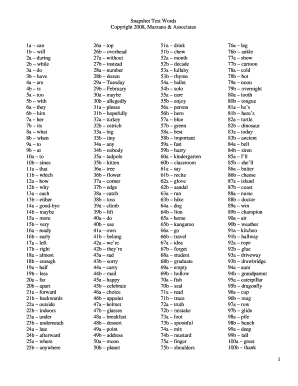 marzano & associates snapshot test words form