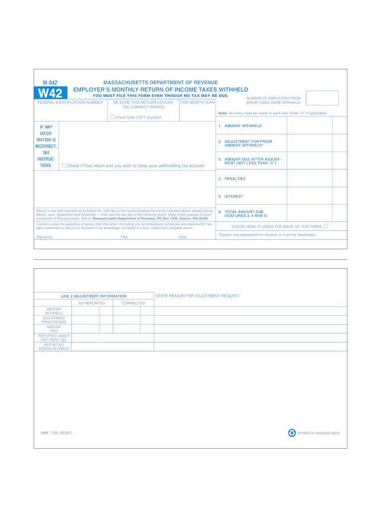 M 942 Fill Out Sign Online DocHub