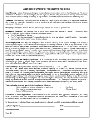 Residential Rental Application Form