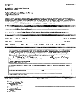 National Register of Historic Places Registration Form