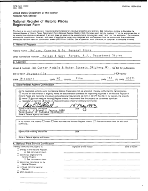 National Register of Historic Places Registration Form