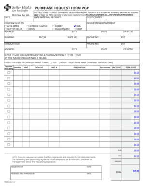 Purchase Request Form