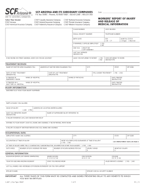 scf of arizona form