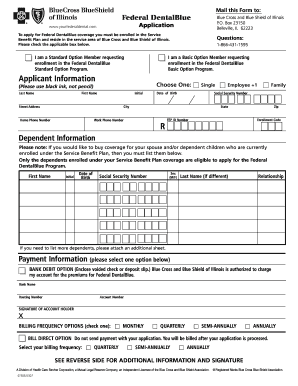 Federal DentalBlue Application Form